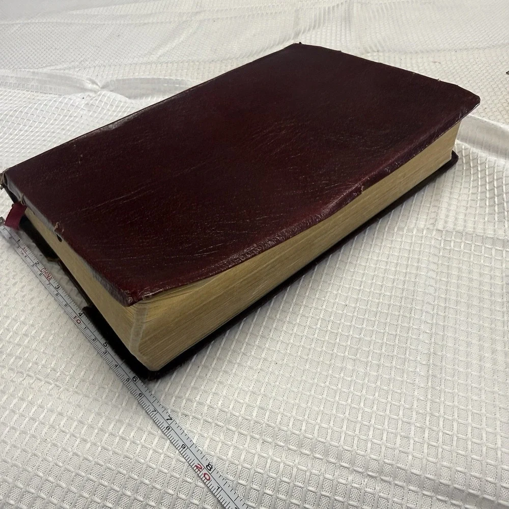 Nelson Open Bible 1985 KJV Expanded Edition Genuine Leather Soft Cover‎ Red